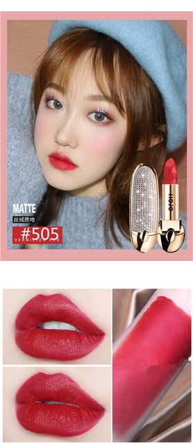 HOJO Brilliant Star Gem Lipstick Replacement Flip Cover With Mirror Lipstick Glitter