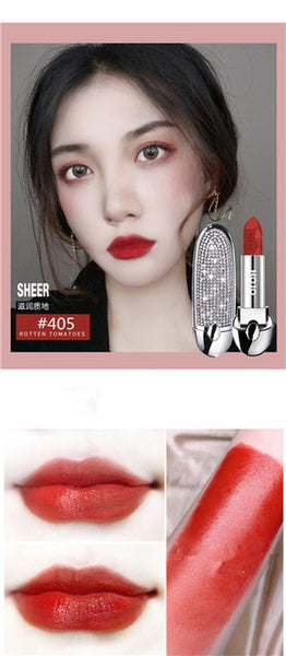 HOJO Brilliant Star Gem Lipstick Replacement Flip Cover With Mirror Lipstick Glitter