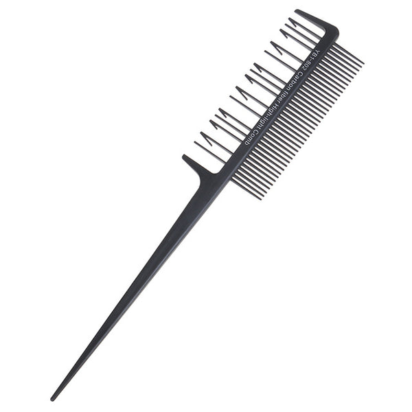Adjustable Sectioning Highlight Comb Professional 2 Side Hair Dyeing Comb Weaving Cutting Brush  Salon Hair Coloring Styling