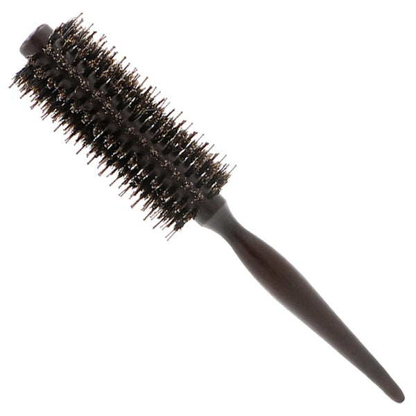 1 Pcs Natural Boar Bristle Anti-static Round Wood Brush Comb Nylon Bristle Hair Care Brush Hairdressing Curly Straight Hair Comb