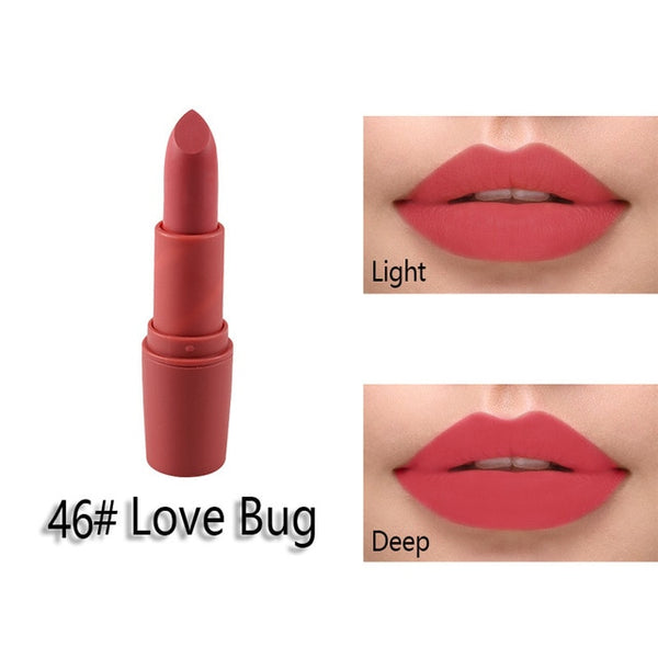 New Miss Rose Matte Lipstick for Women Sexy Brand Lips Color Cosmetics Waterproof Lipstick Long Lasting Lip stick Nude Makeup