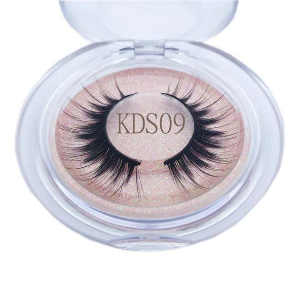 Buzzme KDS06 3D faux mink lashes dramatic lashes natural false eyelashes long makeup eyelash synthetic lash